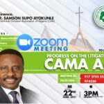 Zoom Meeting: "PROGRESS ON THE LITIGATION ON CAMA ACT"