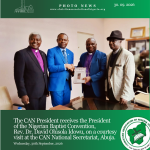 CAN President Hosts NBC President, Rev. Dr. David Idowu, in Abuja